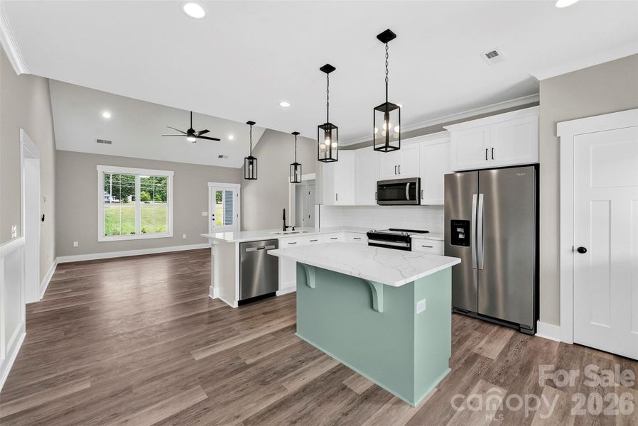 Furnished interior view inside a new home in , Albemarle (Image 19).