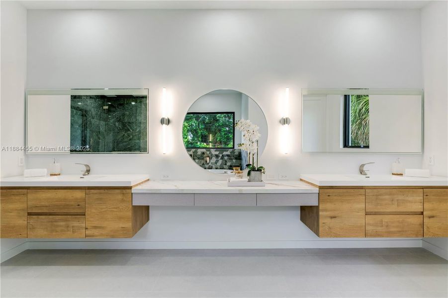 Furnished interior view inside a new home in , Miami (Image 12).