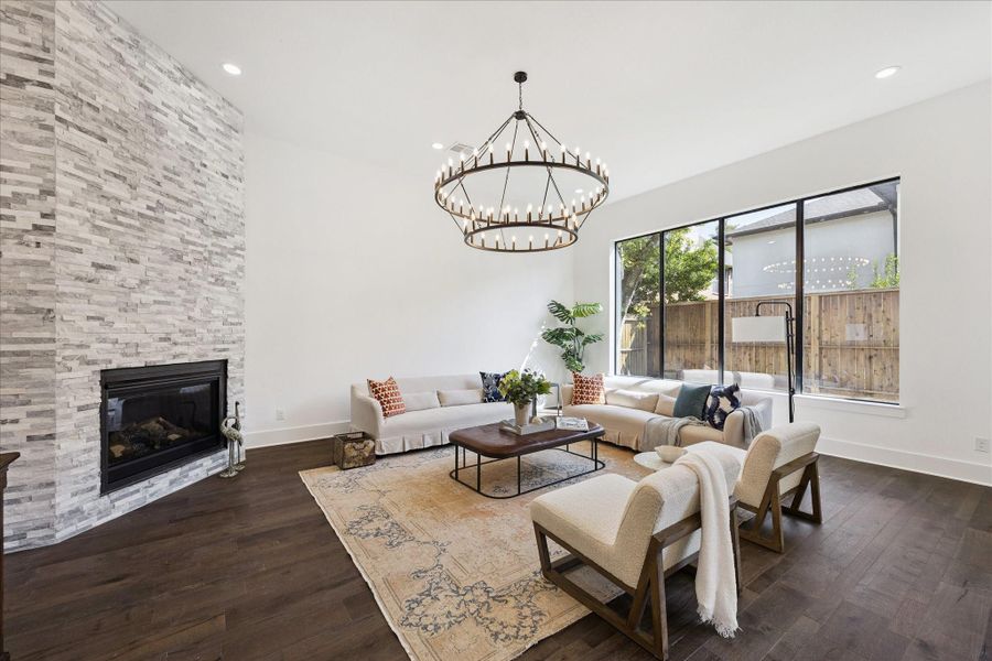 Furnished interior view inside a new home in , Houston (Image 27).