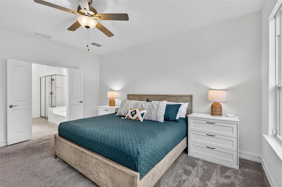 Furnished interior view inside a new home in Erwin Farms, McKinney (Image 13).