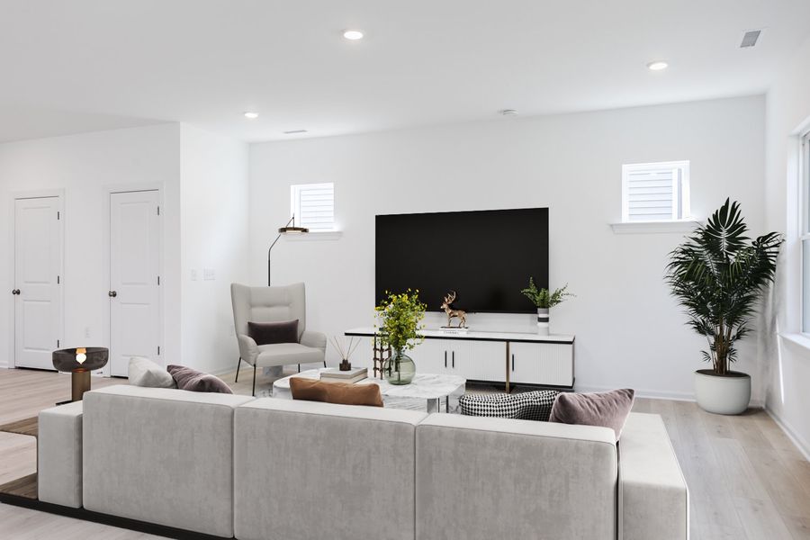 Representative furnished interior of a home built from the Harper by Taylor Morrison in Camden Place, Angier (Image 4).