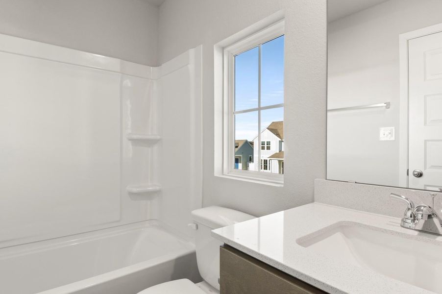 Furnished interior view inside a new home in Harvest Ridge, Elgin (Image 14).