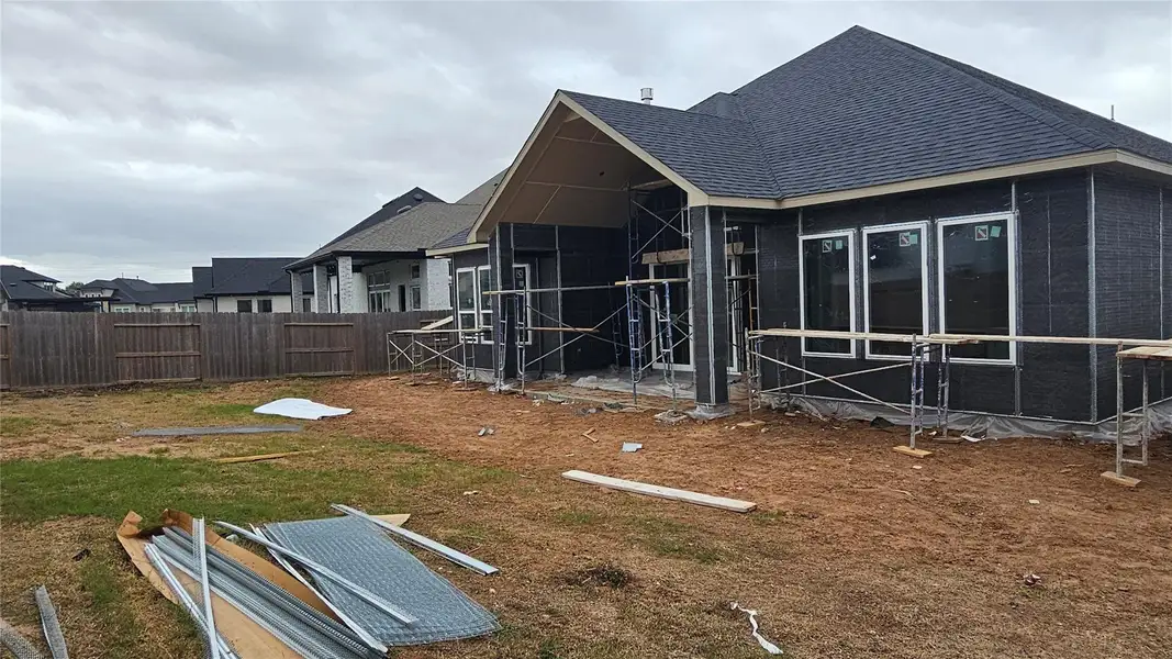 In-progress construction of a new home in , Missouri City, TX (Image 4).