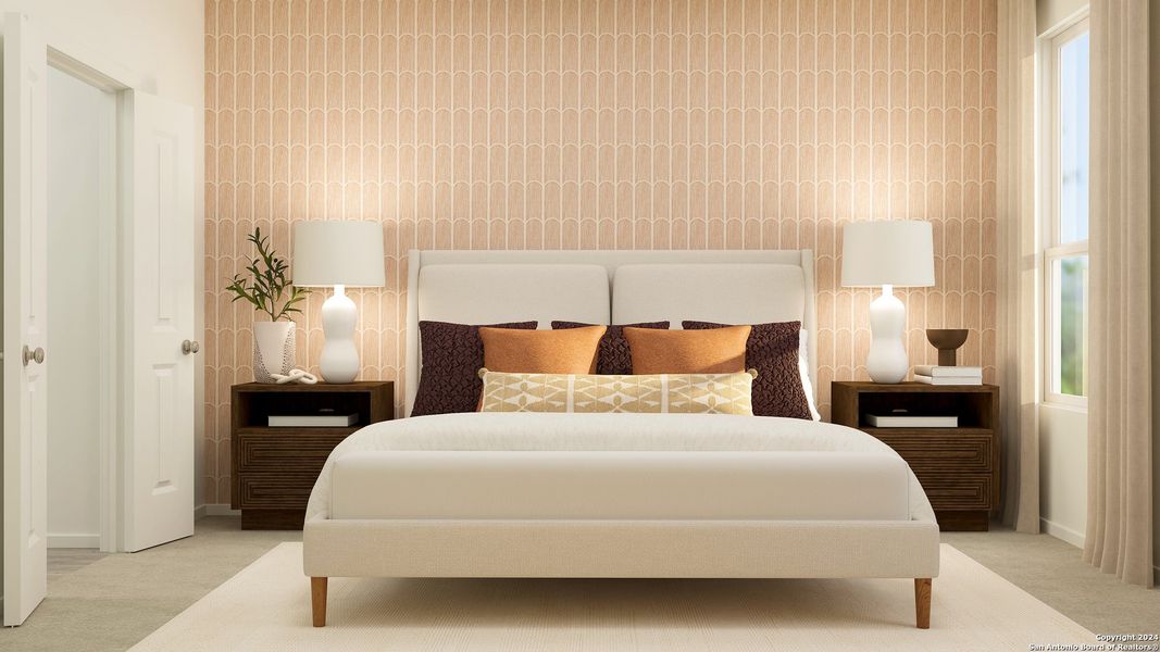 Furnished interior view inside a new home in Rose Valley, Converse (Image 10).