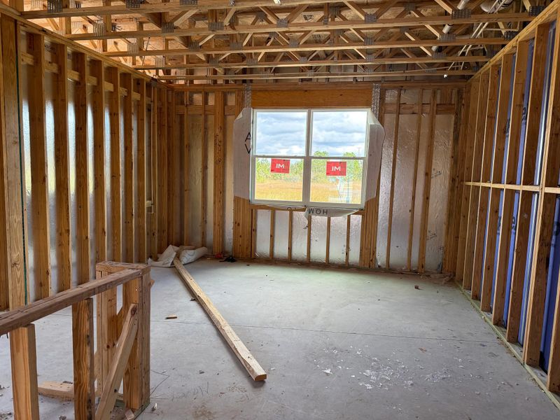 Generous living space with expansive windows
