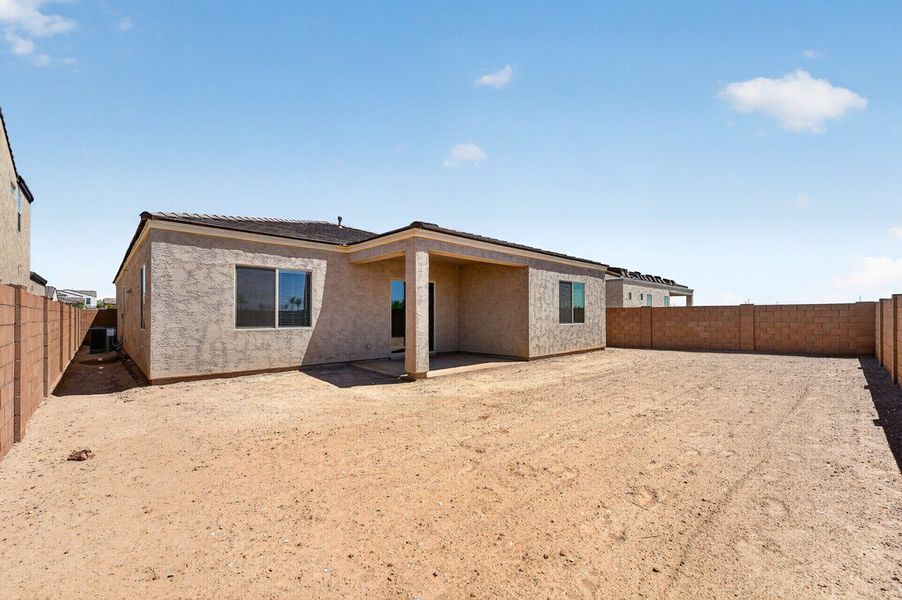 Exterior details and patio area of a home in Combs Ranch, San Tan Valley (Image 3).