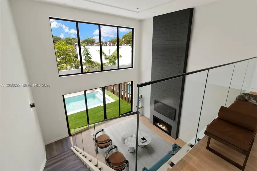 Furnished interior view inside a new home in , Miami (Image 3).
