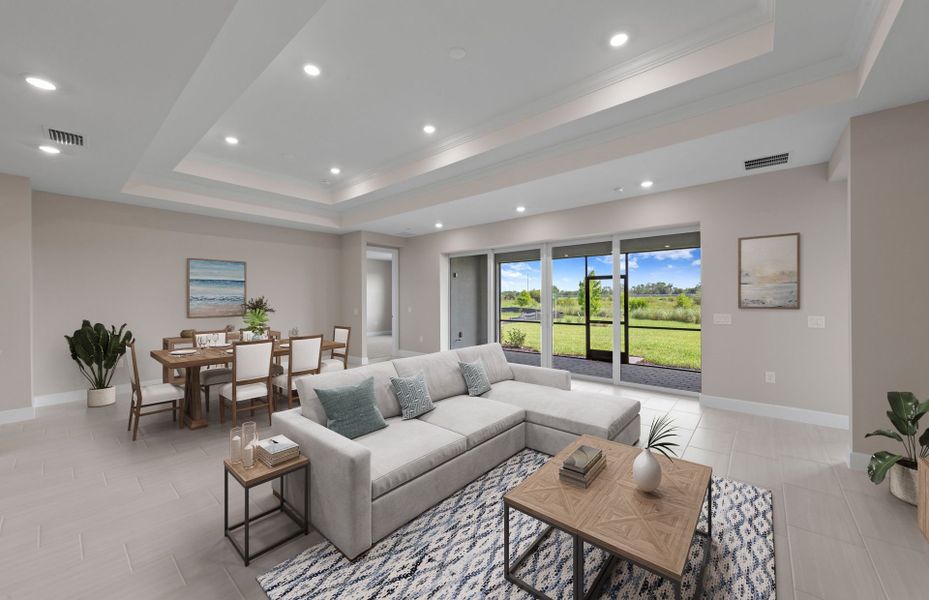 Enjoy natural lighting in the gathering room Enjoy natural lighting in the gathering room