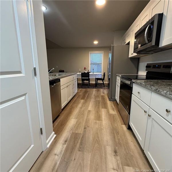 Kitchen from garage entrance