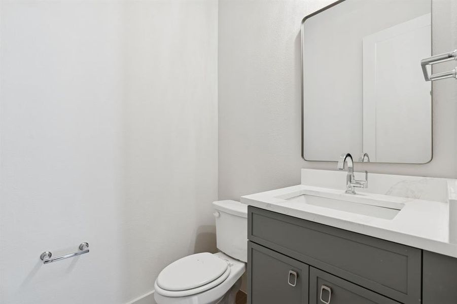 Half bath on first floor.