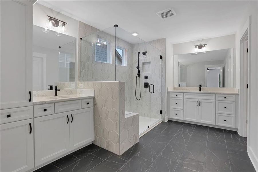 Furnished interior view inside a new home in Cambridge, Flowery Branch (Image 12). Furnished interior view inside a new home in Cambridge, Flowery Branch (Image 12).