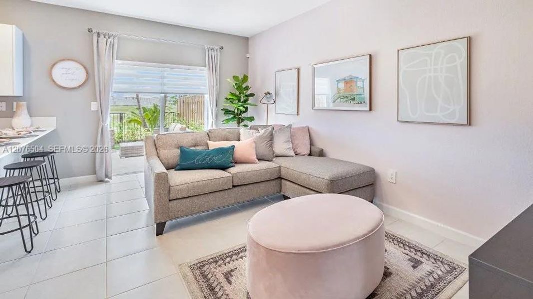 Furnished interior view inside a new home in Altamira, Homestead (Image 6).
