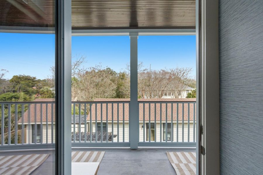 Exterior details and patio area of a home in , Charleston (Image 46).