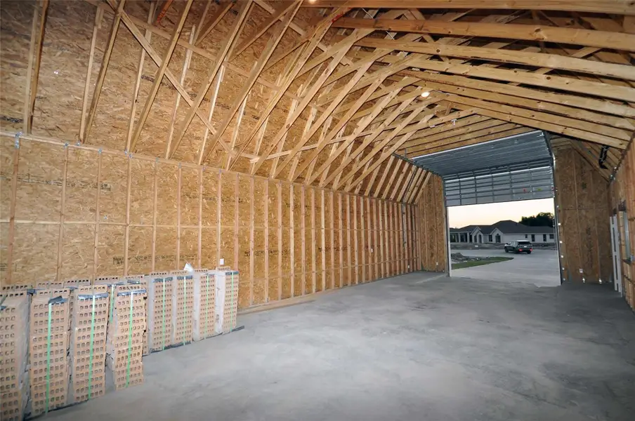 In-progress construction of a new home in Pedregal, League City, TX (Image 38).