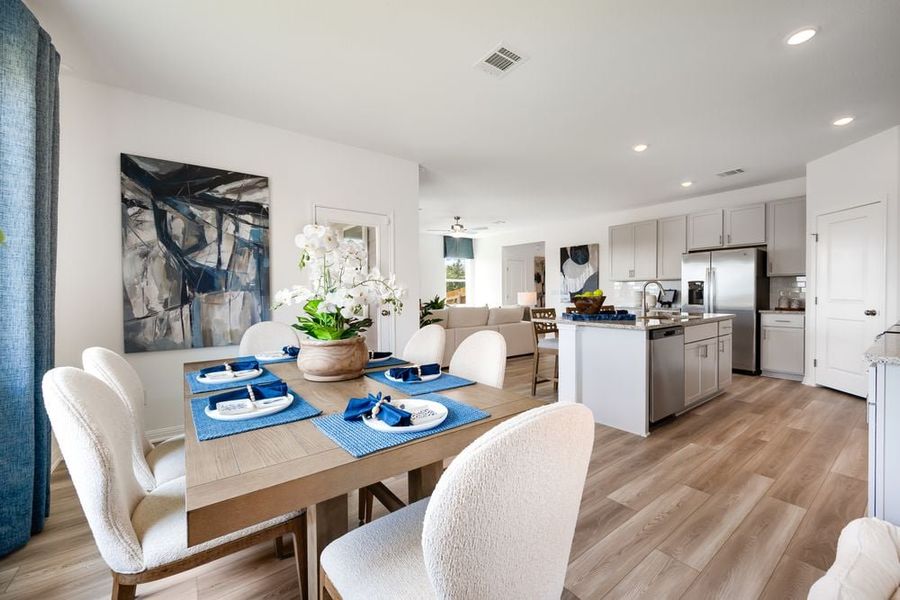 Representative furnished interior of a home built from the Osprey by Taylor Morrison in Longview 40s, Del Valle (Image 7). Representative furnished interior of a home built from the Osprey by Taylor Morrison in Longview 40s, Del Valle (Image 7).