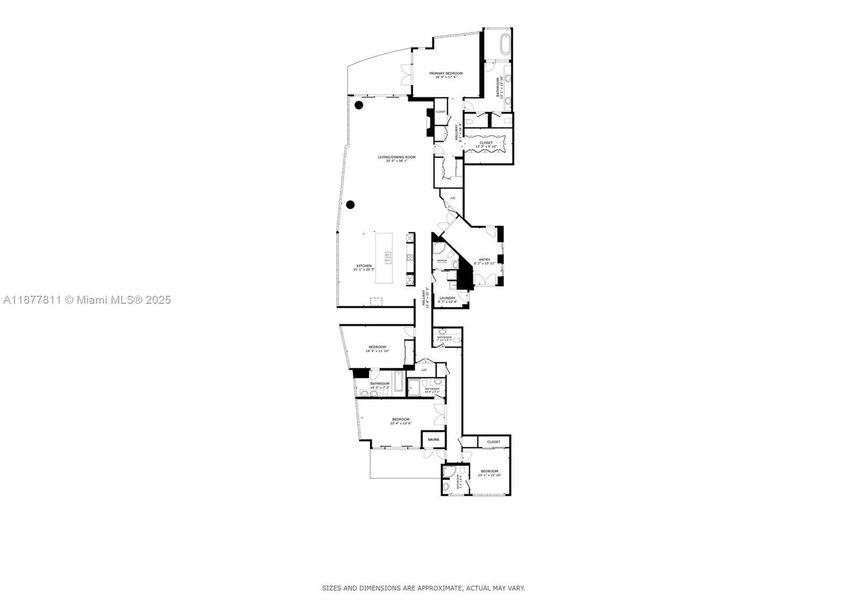 2D floor plan layout of this home in , Sunny Isles Beach, FL (Image 4).