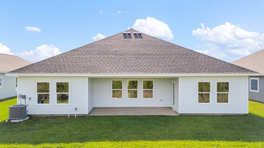 Front exterior of a new home in Liberty, Panama City, FL, highlighting curb appeal (Image 20).