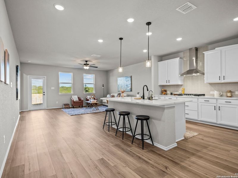 Furnished interior view inside a new home in Horizon Pointe, Converse (Image 12).