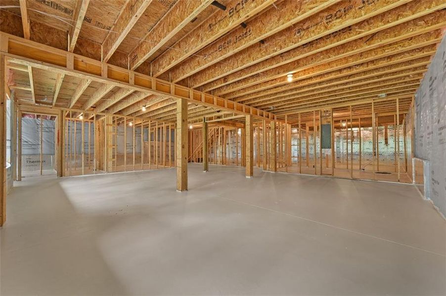 In-progress construction of a new home in , Flowery Branch, GA (Image 28).