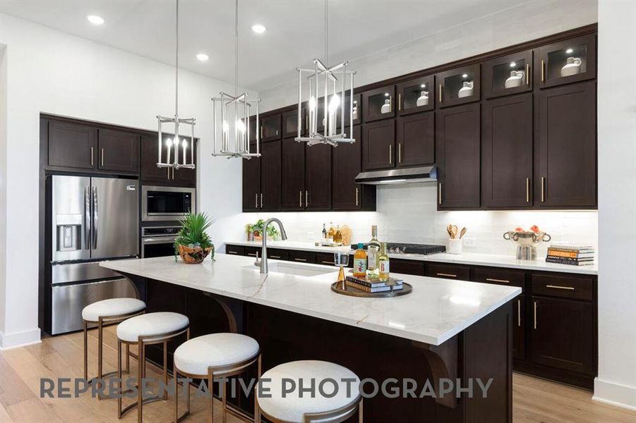 Furnished interior view inside a new home in Ridge Crossing, Waxahachie (Image 28).