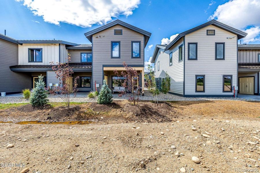 Front exterior of a new home in , Granby, CO, highlighting curb appeal (Image 20).