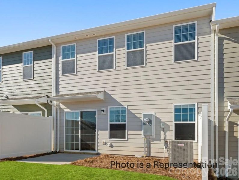 Exterior details and patio area of a home in Sierra Ridge, Gastonia (Image 11).