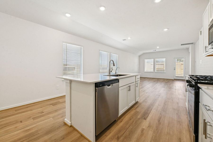 Furnished interior view inside a new home in Granger Pointe - Traditional Series, Conroe (Image 14).