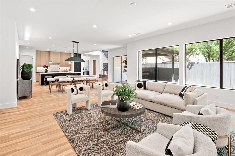 Furnished interior view inside a new home in , Dallas (Image 3).