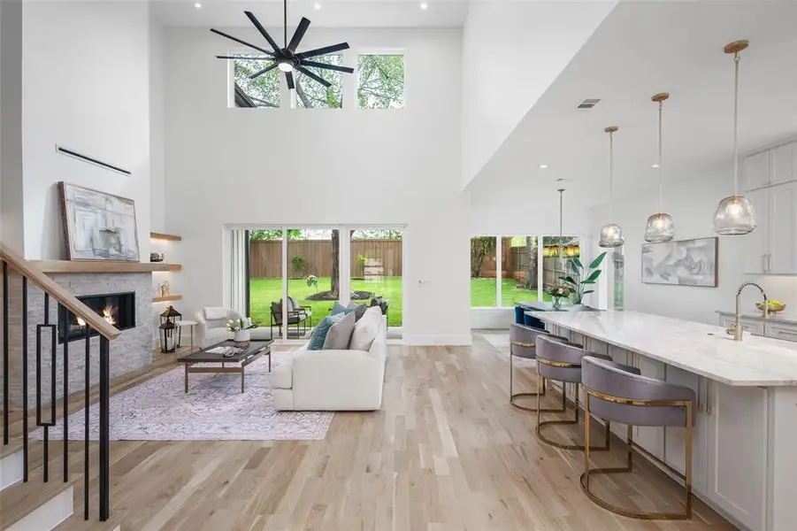 Furnished interior view inside a new home in , Dallas (Image 6).