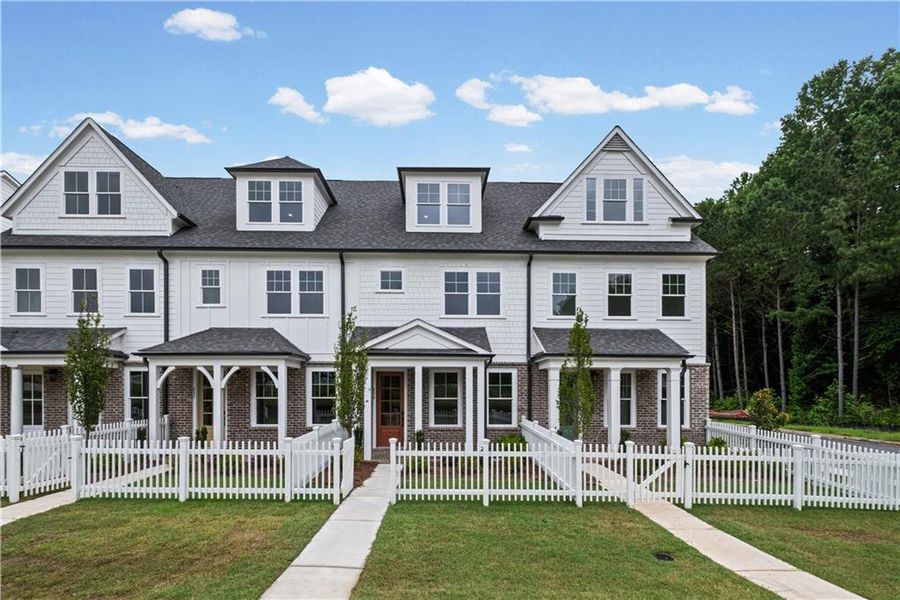 Front exterior of a new home in , Canton, GA, highlighting curb appeal (Image 20).