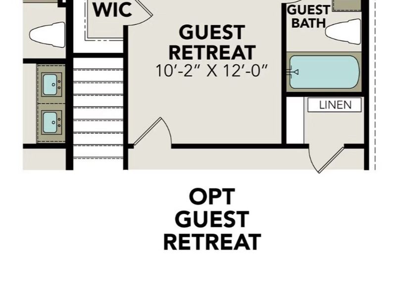 2D floor plan layout of this home in Comanche Ridge, San Antonio, TX (Image 7).