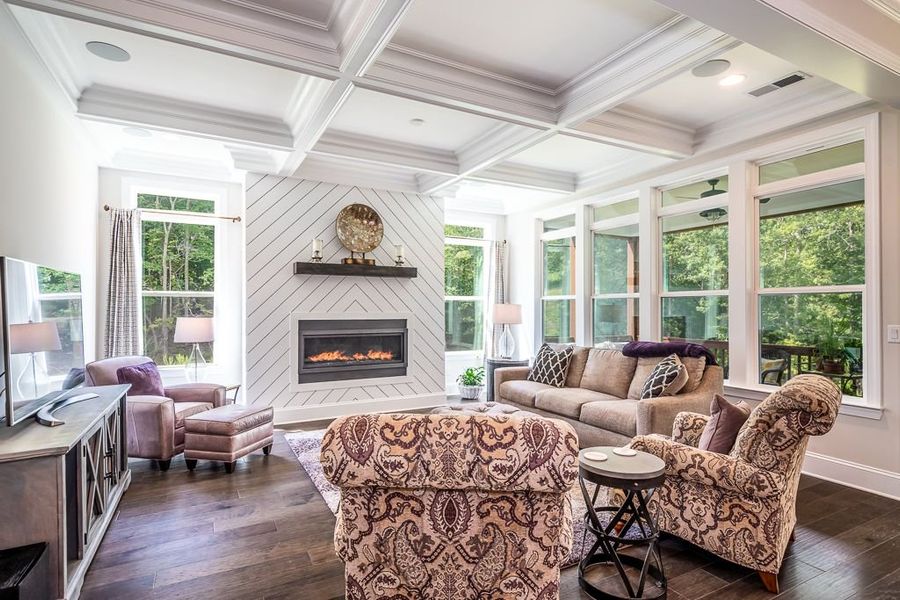 Representative furnished interior of a home built from the Columbia by Greybrook Homes in Harbor Watch, Statesville (Image 9).