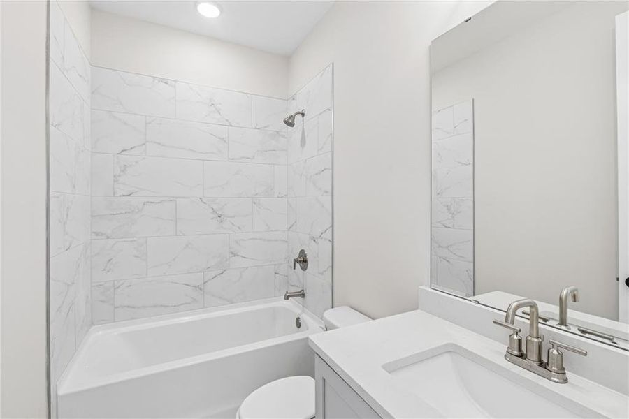 Furnished interior view inside a new home in Old Mill Preserve, Dallas (Image 11).