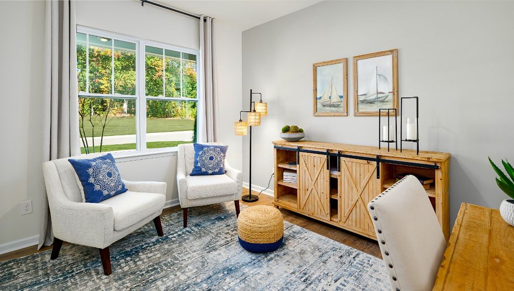 Furnished interior view inside a new home in The Hamptons at Hickory, Hickory (Image 26).