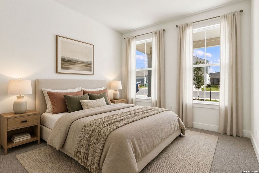 Furnished interior view inside a new home in Crown Ridge Manor, San Antonio (Image 12).