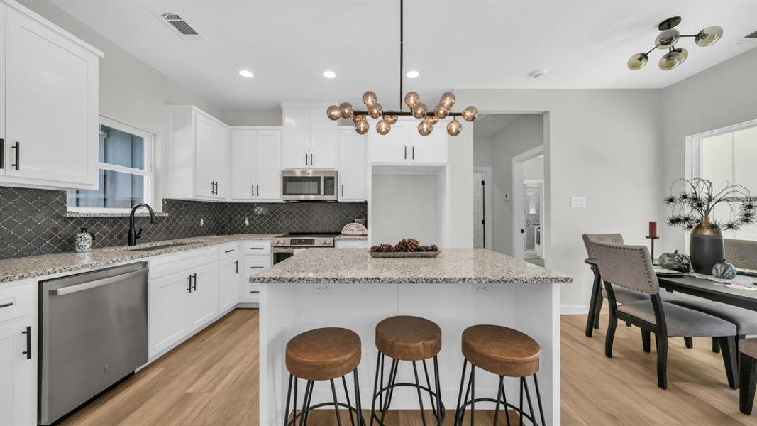 Furnished interior view inside a new home in Parallel Pastures, Poolville (Image 9).