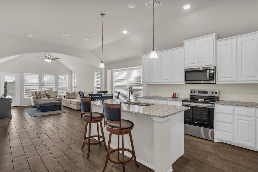 Furnished interior view inside a new home in Summer Crest, Fort Worth (Image 9).