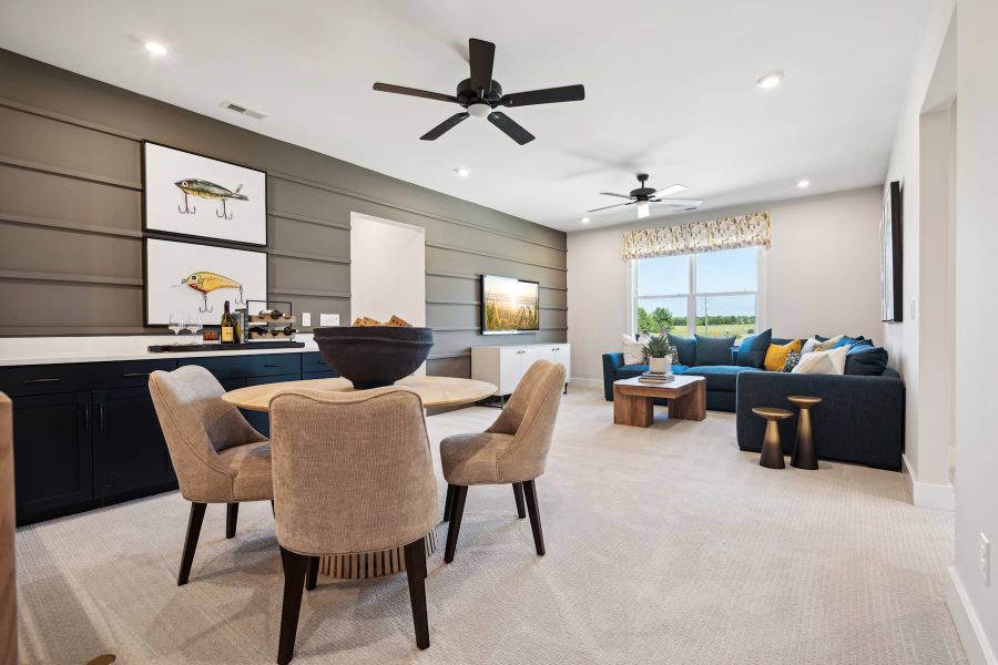 Representative furnished interior of a home built from the Torrence by Tri Pointe Homes in Seven Oaks, Belmont (Image 23).