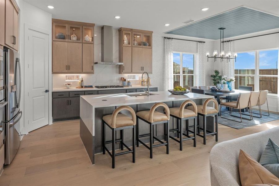 Furnished interior view inside a new home in East Village - Classic Series, Frisco (Image 15).