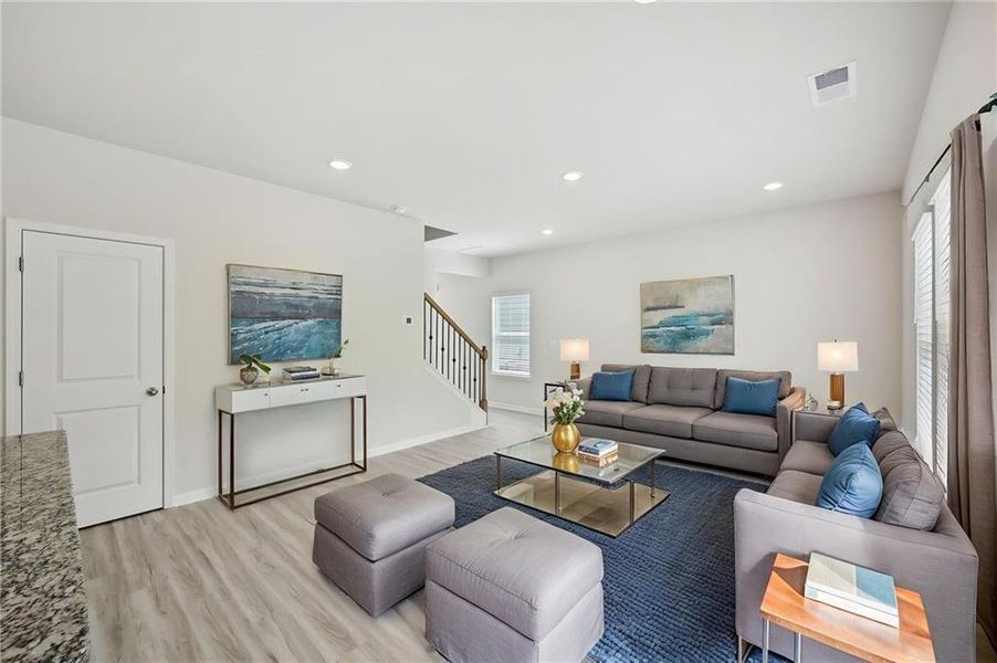Furnished interior view inside a new home in Hawthorne Station, College Park (Image 11).