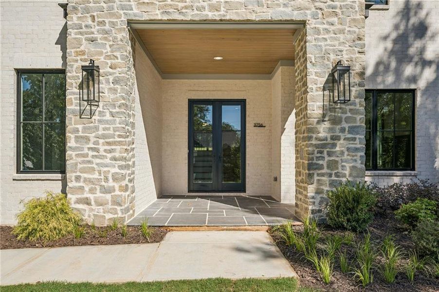 Exterior details and patio area of a home in , Atlanta (Image 2). Exterior details and patio area of a home in , Atlanta (Image 2).