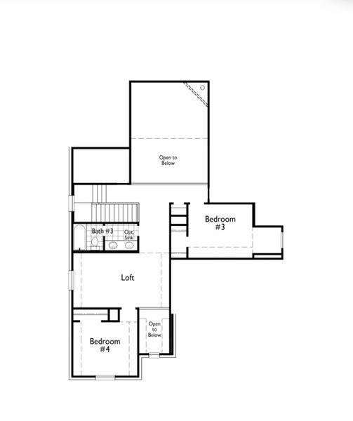 2D floor plan layout for the Richmond Plan by Highland Homes in Tavolo Park, Fort Worth, TX (Image 3). 2D floor plan layout for the Richmond Plan by Highland Homes in Tavolo Park, Fort Worth, TX (Image 3).