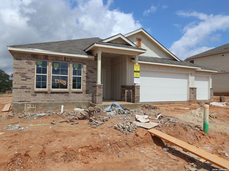 In-progress construction of a new home in Hickory Ridge, Elmendorf, TX (Image 31).