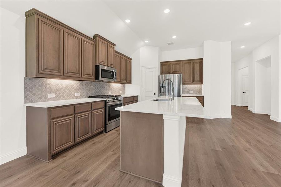 Furnished interior view inside a new home in Union Park, Little Elm (Image 12). Furnished interior view inside a new home in Union Park, Little Elm (Image 12).