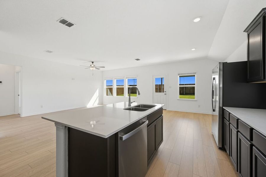 Furnished interior view inside a new home in River Ridge, Crandall (Image 7). Furnished interior view inside a new home in River Ridge, Crandall (Image 7).