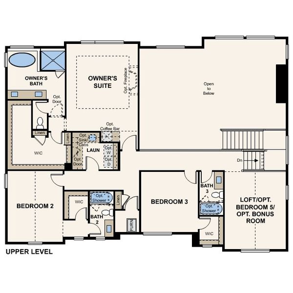 2D floor plan layout for the The Regent by Century Communities in Trails at Smoky Hill | The Preserve, Parker, CO (Image 5).