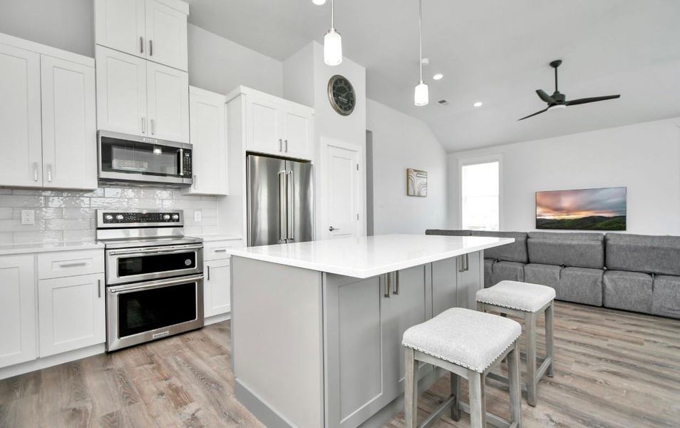 Furnished interior view inside a new home in , Galveston (Image 6). Furnished interior view inside a new home in , Galveston (Image 6).