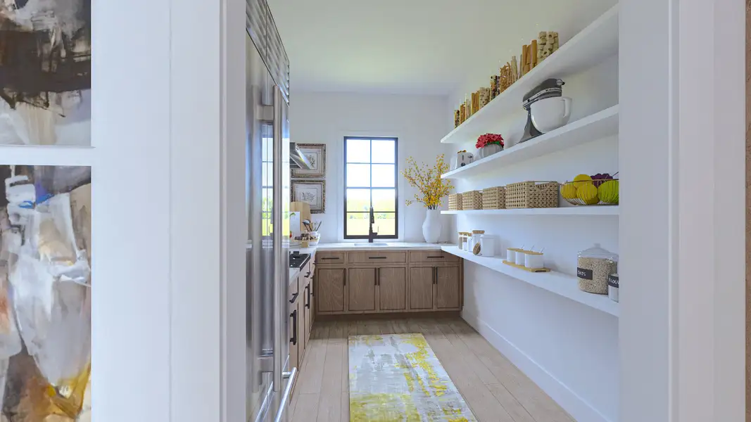 Representative furnished interior of a home built from the Laurel by Arkan Homes in Echo at Crabapple, Alpharetta (Image 6).