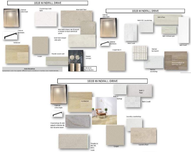 Representative photo of design selections for 1818 Windfall Drive Representative photo of design selections for 1818 Windfall Drive
