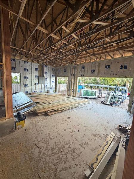 In-progress construction of a new home in , Sarasota, FL (Image 7).